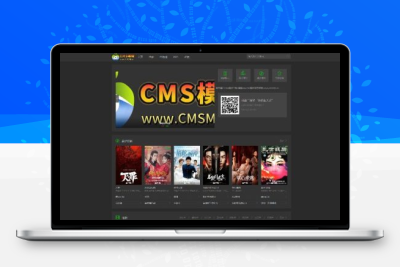 海洋CMS模板-黑色自适应模板-影视模板源码-CMS模板下载-苹果模板